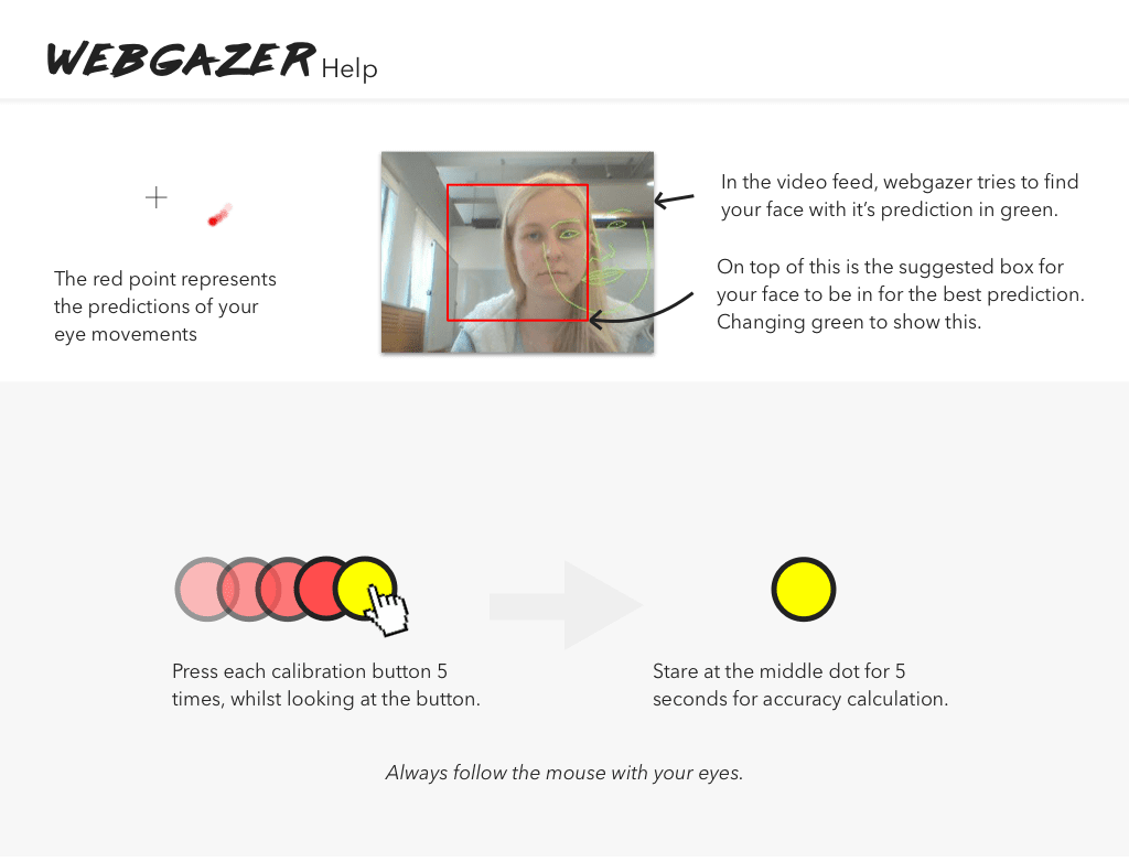 webgazer demo instructions